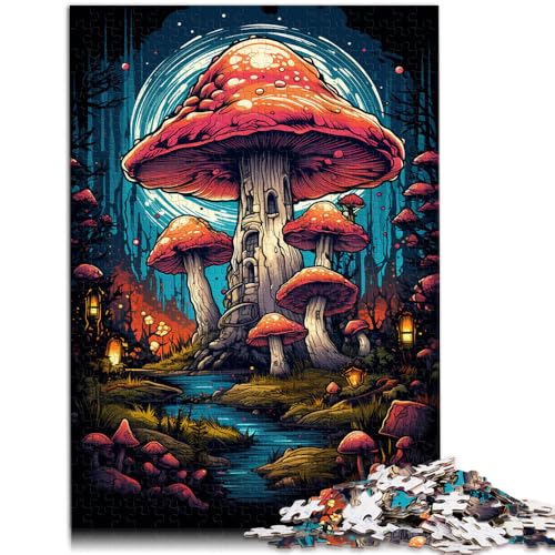 Puzzle 1000 Teile für Erwachsene Mystery-Pilze Puzzle-Wanddekoration Geburtstagsgeschenk Geschenke Wandkunst für 14-Jährige 26x38cm von BBVNFLIR