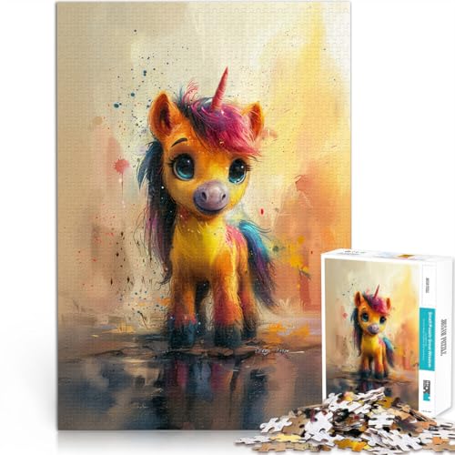 Puzzle 1000 Teile für Erwachsene Niedliches Babypony-Spielspielzeug ganze Familie für Teenager ab 14 Jahren 50x75cm von BBVNFLIR