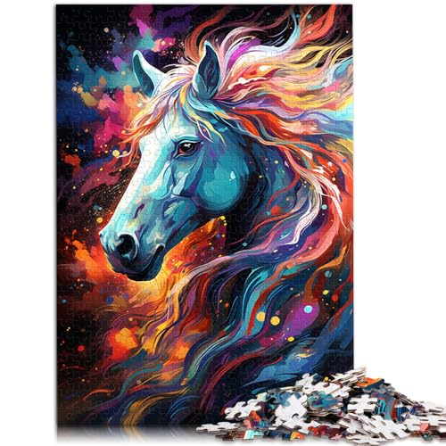 Puzzle 1000 Teile für Erwachsene Pferde auf dem Planeten lustige Spiele Lernspiel für Geburtstag Weihnachten für Teenager ab 14 Jahren 26x38cm Puzzle 1000 Teile für Erwachsene Pferde auf dem Planeten lustige Spiele Lernspiel für Geburtstag Weihnachten für Teenager ab 14 Jahren 26x38cm von BBVNFLIR