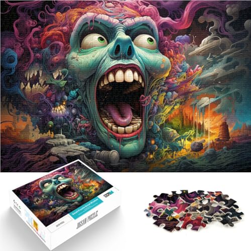 Puzzle 1000 Teile für Erwachsene Riesendämonen Puzzle Lernspiele Lernspiel zum Geburtstag Weihnachten für Teenager ab 14 Jahren 50x75cm von BBVNFLIR