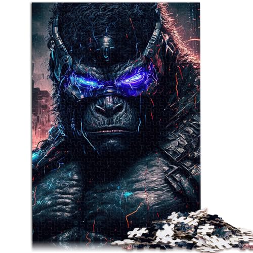 Puzzle 1000 Teile für Erwachsene Roboter-Gorilla-Puzzle Das praktische Spiel eignet ganze Familie 50x75cm von BBVNFLIR