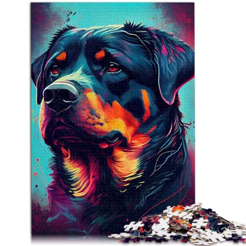 Puzzle 1000 Teile für Erwachsene Rottweiler Bunt für Puzzle ganze Familie für 14-Jährige 26x38cm Puzzle 1000 Teile für Erwachsene Rottweiler Bunt für Puzzle ganze Familie für 14-Jährige 26x38cm von BBVNFLIR