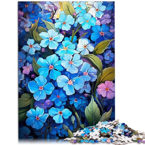 Puzzle 1000 Teile für Erwachsene Schöne Blaue Blume Denkspiel ganze Familie 26x38cm Puzzle 1000 Teile für Erwachsene Schöne Blaue Blume Denkspiel ganze Familie 26x38cm von BBVNFLIR