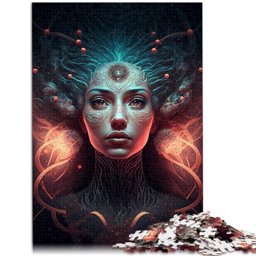 Puzzle 1000 Teile für Erwachsene Schönheitsmädchen-Puzzle praktisches Spiel Lernspiel für Geburtstag Weihnachten für Teenager ab 14 Jahren 26x38cm von BBVNFLIR