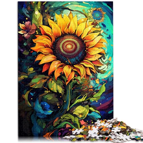 Puzzle 1000 Teile für Erwachsene Sonnenblumen-Denkspiel Helfen Sie dem Gehirn süchtig machende Spielzeuge zu trainieren um Geduld zu fördern 26x38cm Puzzle 1000 Teile für Erwachsene Sonnenblumen-Denkspiel Helfen Sie dem Gehirn süchtig machende Spielzeuge zu trainieren um Geduld zu fördern 26x38cm von BBVNFLIR