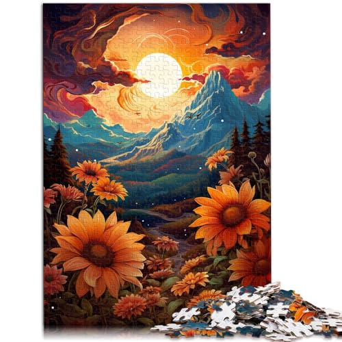 Puzzle 1000 Teile für Erwachsene Sonnenblumen unter Sonnenuntergang Denkspiel Wanddekoration Einzigartige Geburtstags 26x38cm Puzzle 1000 Teile für Erwachsene Sonnenblumen unter Sonnenuntergang Denkspiel Wanddekoration Einzigartige Geburtstags 26x38cm von BBVNFLIR