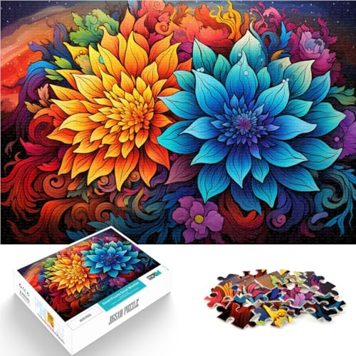 Puzzle 1000 Teile für Erwachsene Stellen Sie Sich Blumenpuzzle vor Hands-on-Spiel Wanddekoration Einzigartige Geburtstags 26x38cm von BBVNFLIR