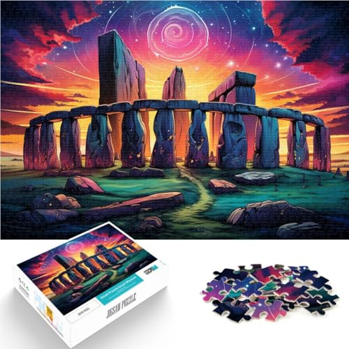 Puzzle 1000 Teile für Erwachsene Stonehenge Puzzle-Wanddekoration ganze Familie ab 14 Jahren 26x38cm Puzzle 1000 Teile für Erwachsene Stonehenge Puzzle-Wanddekoration ganze Familie ab 14 Jahren 26x38cm von BBVNFLIR
