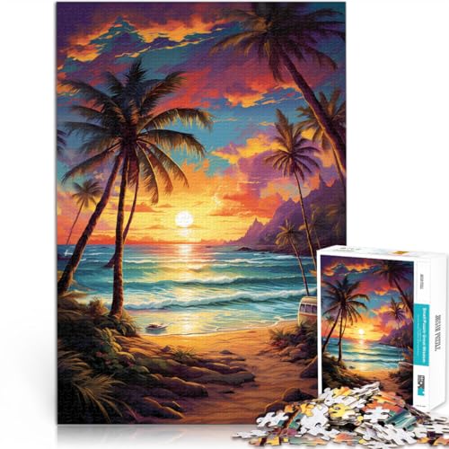 Puzzle 1000 Teile für Erwachsene Strandlandschaft Puzzle Lernspiele ganze Familie 50x75cm von BBVNFLIR