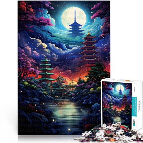 Puzzle 1000 Teile für Erwachsene Tempel Japan Lernspiel Herausforderung Spielzeug Lernspiel für Geburtstag Weihnachten 26x38cm Puzzle 1000 Teile für Erwachsene Tempel Japan Lernspiel Herausforderung Spielzeug Lernspiel für Geburtstag Weihnachten 26x38cm von BBVNFLIR