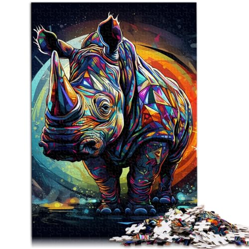 Puzzle 1000 Teile für Erwachsene Tierkunst Nashorn Lernspiel Herausforderung Spielzeug Kunstwerk Geschenk für Teenager ab 14 Jahren 26x38cm Puzzle 1000 Teile für Erwachsene Tierkunst Nashorn Lernspiel Herausforderung Spielzeug Kunstwerk Geschenk für Teenager ab 14 Jahren 26x38cm von BBVNFLIR