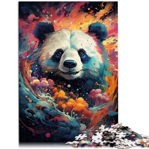 Puzzle 1000 Teile für Erwachsene Tierpanda Denkspiel mit passendem Poster und Quizblatt geeignet für Teenager ab 14 Jahren 50x75cm von BBVNFLIR
