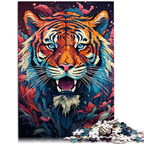 Puzzle 1000 Teile für Erwachsene Tigergesicht Puzzle Lernspiele Familienspiel Stressabbau Schwierige Herausforderung 26x38cm Puzzle 1000 Teile für Erwachsene Tigergesicht Puzzle Lernspiele Familienspiel Stressabbau Schwierige Herausforderung 26x38cm von BBVNFLIR