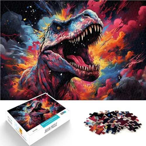 Puzzle 1000 Teile für Erwachsene Tyrannosaurus Rex Spiel Spielzeug Lernspiel für Geburtstag Weihnachten Geeignet für und Jugendliche ab 14 Jahren 26x38cm Puzzle 1000 Teile für Erwachsene Tyrannosaurus Rex Spiel Spielzeug Lernspiel für Geburtstag Weihnachten Geeignet für und Jugendliche ab 14 Jahren 26x38cm von BBVNFLIR