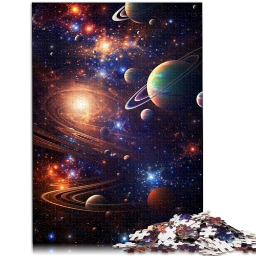 Puzzle 1000 Teile für Erwachsene Universum Lernspiel Herausforderungsspielzeug Lernspiel für Geburtstag Weihnachten Geeignet für und Jugendliche ab 14 Jahren 26x38cm von BBVNFLIR