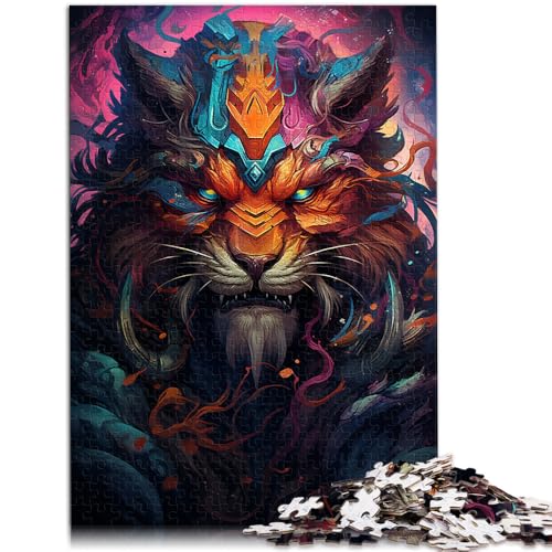 Puzzle 1000 Teile für Erwachsene Wilder exotischer Tiger Puzzle Lernspiele Wanddekoration Einzigartige Geburtstags 50x75cm von BBVNFLIR