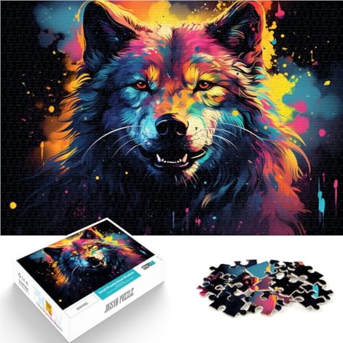 Puzzle 1000 Teile für Erwachsene Wolf Lernspiel Herausforderungsspielzeug ganze Familie für Teenager ab 14 Jahren 26x38cm Puzzle 1000 Teile für Erwachsene Wolf Lernspiel Herausforderungsspielzeug ganze Familie für Teenager ab 14 Jahren 26x38cm von BBVNFLIR