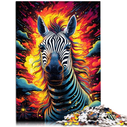 Puzzle 1000 Teile für Erwachsene Zebra-Denkspiel Helfen Sie dem Gehirn süchtig machende Spielzeuge zu trainieren um Geduld zu fördern 50x75cm von BBVNFLIR