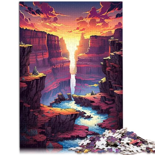 Puzzle 1000 Teile für Erwachsene amerikanischer Grand Canyon Lernspiel Herausforderung Spielzeug Geburtstagsgeschenk für Teenager ab 14 Jahren 26x38cm von BBVNFLIR