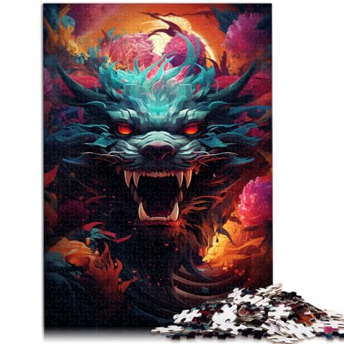 Puzzle 1000 Teile für Erwachsene farbenfrohes künstlerisches Drachenpuzzle als Geschenk Künstlersammlung bildende Kunst für Jugendliche ab 14 Jahren 26x38cm Puzzle 1000 Teile für Erwachsene farbenfrohes künstlerisches Drachenpuzzle als Geschenk Künstlersammlung bildende Kunst für Jugendliche ab 14 Jahren 26x38cm von BBVNFLIR
