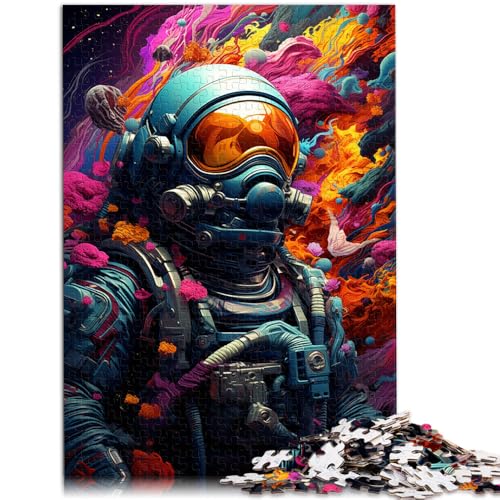 Puzzle 1000 Teile für Erwachsene farbiges Astronauten-Krieger-Denkspiel Wanddekoration einzigartige Geburtstags 50x75cm von BBVNFLIR