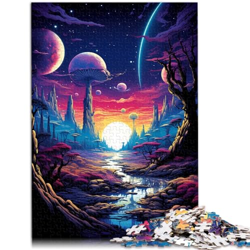 Puzzle 1000 Teile für Erwachsene kosmische Fantasie Lernspiel Herausforderungsspielzeug ganze Familie 26x38cm von BBVNFLIR