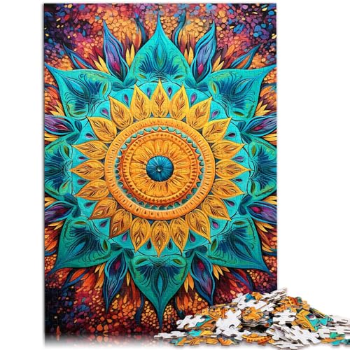 Puzzle 1000 Teile für Erwachsene mehrfarbiges Blumenmandala lustige Spiele Lernspiel für Geburtstag Weihnachten 26x38cm Puzzle 1000 Teile für Erwachsene mehrfarbiges Blumenmandala lustige Spiele Lernspiel für Geburtstag Weihnachten 26x38cm von BBVNFLIR