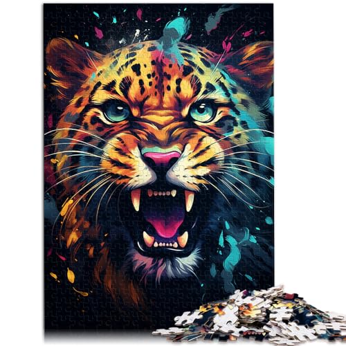 Puzzle 1000 Teile für Erwachsene süße kleine galaktische Leoparden Puzzle-Wanddekoration Heimkunstdekor geeignet für und Jugendliche ab 14 Jahren 26x38cm von BBVNFLIR