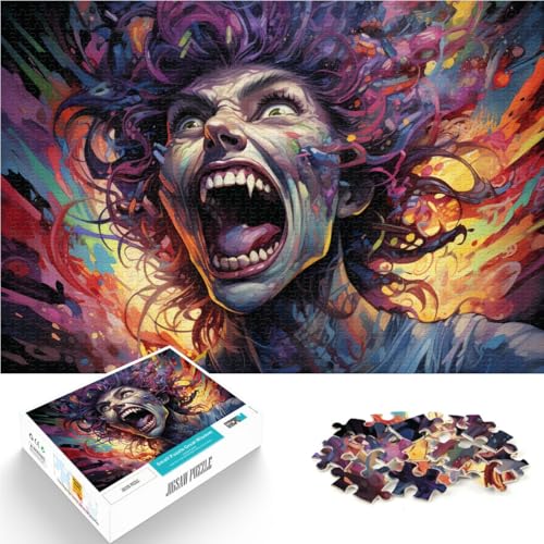 Puzzle 1000 Teile für Erwachsene und Frauen Lernspiele helfen dem Gehirn süchtig machendes Spielzeug zu trainieren und Geduld zu fördern 26x38cm von BBVNFLIR
