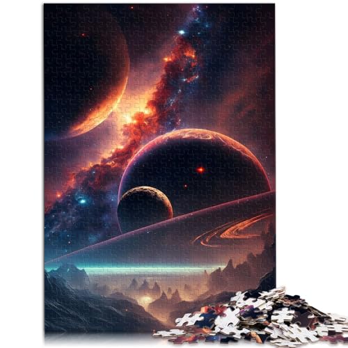 Puzzle 1000 Teile für Erwachsene wunderschöne Weltraumlandschaft Stressabbau-Spielzeug ganze Familie 26x38cm von BBVNFLIR