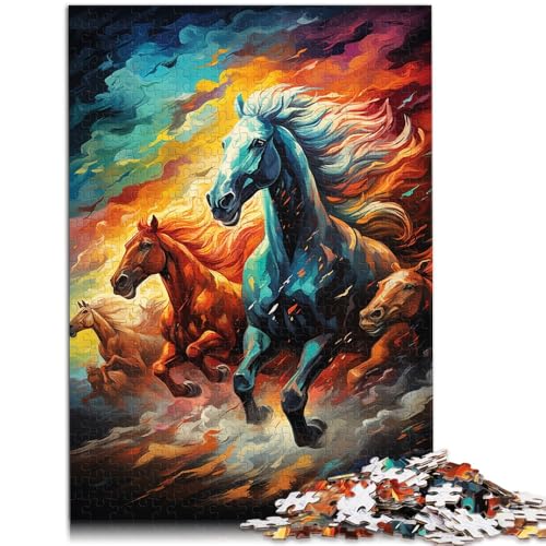 Puzzle Erwachsene 1000 Teile Pferde-Puzzle die ganze Familie jedes Teil ist einzigartig – anspruchsvolles unterhaltsames Spiel die ganze Familie geeignet Jugendliche ab 14 Jahren 26x38cm Puzzle Erwachsene 1000 Teile Pferde-Puzzle die ganze Familie jedes Teil ist einzigartig – anspruchsvolles unterhaltsames Spiel die ganze Familie geeignet Jugendliche ab 14 Jahren 26x38cm von BBVNFLIR