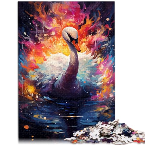 Puzzle Erwachsene 1000 Teile Schwanenspiel Spielzeug die Familie Geschenk Herausforderung der Gehirnintelligenz süchtig machendes Spielzeug Teenager ab 14 Jahren 26x38cm von BBVNFLIR
