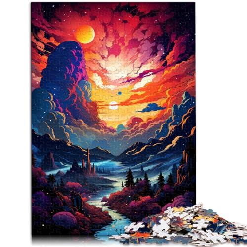 Puzzle Erwachsene 1000 Teile Traumland-Spielzeug Denkspiel Familienspiel Stressabbau schwierige Herausforderung geeignet Kinder und Jugendliche ab 14 Jahren 26x38cm von BBVNFLIR