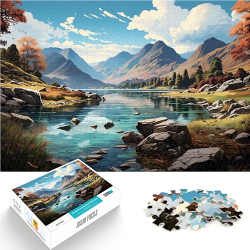 Puzzle Erwachsene mit 1000 Teilen Landschaftskunst Spaß die ganze Familie Puzzle mit vollständig ineinander greifenden zufällig geformten Teilen Teenager ab 14 Jahren 26x38cm Puzzle Erwachsene mit 1000 Teilen Landschaftskunst Spaß die ganze Familie Puzzle mit vollständig ineinander greifenden zufällig geformten Teilen Teenager ab 14 Jahren 26x38cm von BBVNFLIR