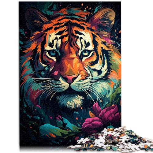 1000-teiliges Puzzle für Erwachsene wildes Tiger-Mal-Puzzlespiel ganze Familie 50x75cm 1000-teiliges Puzzle für Erwachsene wildes Tiger-Mal-Puzzlespiel ganze Familie 50x75cm von BBVNFLIR