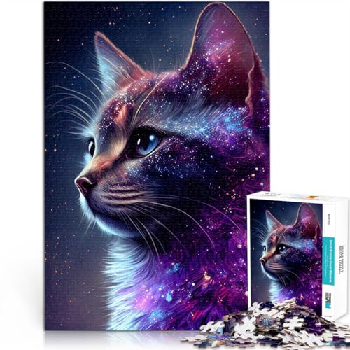Puzzle 1000 Teile für Erwachsene „Cosmic Nebula Cat“ als Geschenk ganze Familie 50x75cm Puzzle 1000 Teile für Erwachsene „Cosmic Nebula Cat“ als Geschenk ganze Familie 50x75cm von BBVNFLIR