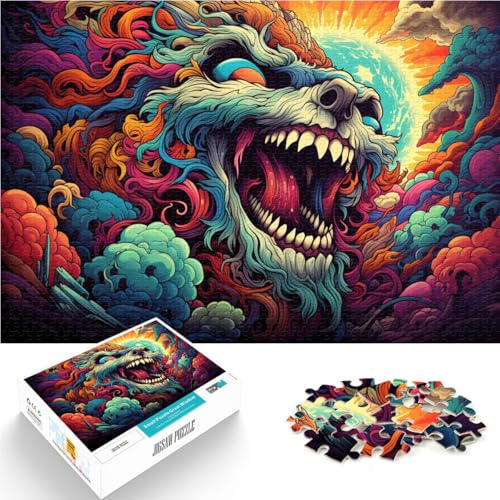 Puzzle Tyrannosaurus Rex, umgeben vom Sturm, 1000-teiliges Puzzle 50 x 75 cm, Spielzeug, Wanddekoration Puzzle Tyrannosaurus Rex, umgeben vom Sturm, 1000-teiliges Puzzle 50 x 75 cm, Spielzeug, Wanddekoration von BBVNFLIR