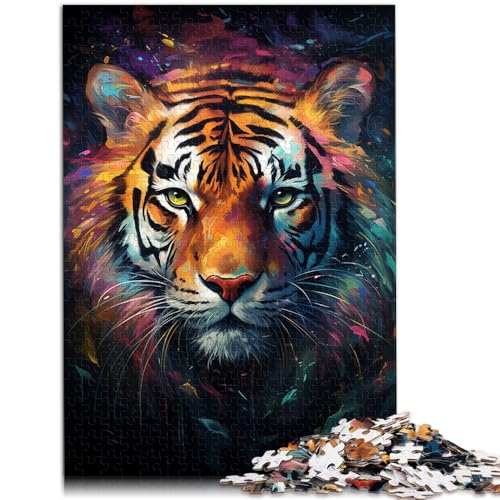 1000-teiliges Puzzle für Erwachsene Aquarellmalerei Tiger Spielzeug zum Stressabbau Wanddekoration einzigartige Geburtstags 50x75cm 1000-teiliges Puzzle für Erwachsene Aquarellmalerei Tiger Spielzeug zum Stressabbau Wanddekoration einzigartige Geburtstags 50x75cm von BBVNFLIR