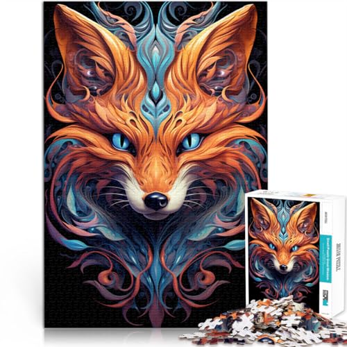 Puzzle 1000 Teile für Erwachsene Füchse praktisches Spiel ganze Familie für Teenager ab 14 Jahren 50x75cm von BBVNFLIR