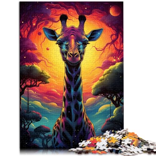 Puzzle 1000 Teile für Erwachsene Bunte Giraffe Stressabbau-Spielzeug Familienspiel Stressabbau schwierige Herausforderung 50x75cm Puzzle 1000 Teile für Erwachsene Bunte Giraffe Stressabbau-Spielzeug Familienspiel Stressabbau schwierige Herausforderung 50x75cm von BBVNFLIR