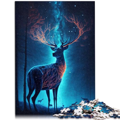 Puzzle für Erwachsene, Sternenhimmel-Malerei, Tiger, 1000 Teile, Puzzle für Erwachsene, 50 x 75 cm, geeignet für Erwachsene und Kinder ab 14 Jahren, Spiele, Spielzeug, Geschenk von BBVNFLIR
