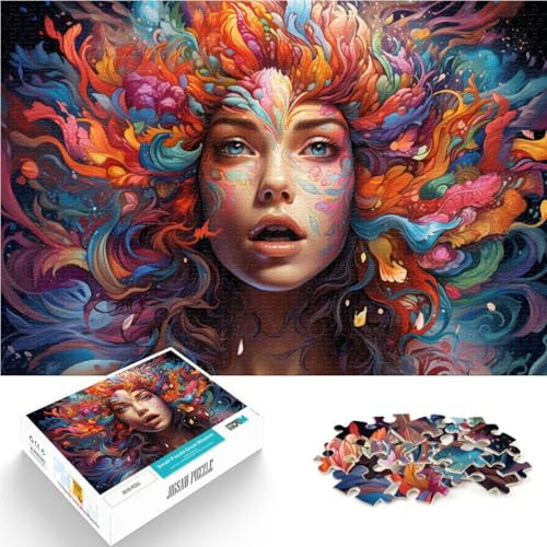 Puzzle für Erwachsene 1000 Teile Frauenkunst Lernspiel Herausforderungsspielzeug verbessert das Gedächtnis für Teenager ab 14 Jahren 50x75cm von BBVNFLIR