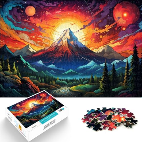 Puzzle für Erwachsene 1000 Teile Seltsame Berggipfel Lernspielzeug Analyse und Logik Geeignet für Jugendliche ab 14 Jahren 50x75cm von BBVNFLIR