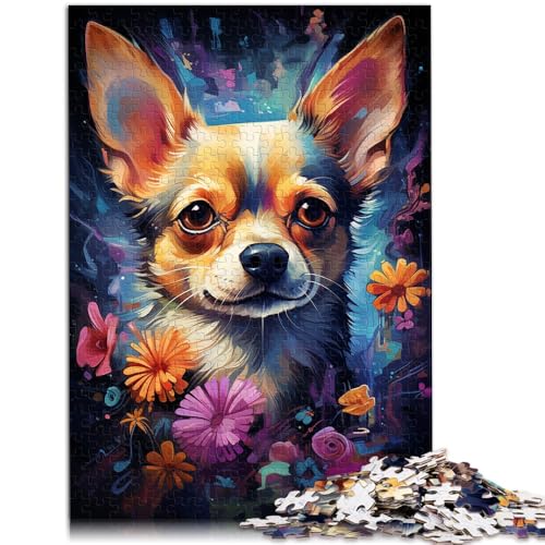 Puzzle für Erwachsene 1000 Teile Chihuahua-Hundespielzeug Denkspiel Familienspiel Stressabbau schwierige Herausforderung 50x75cm von BBVNFLIR