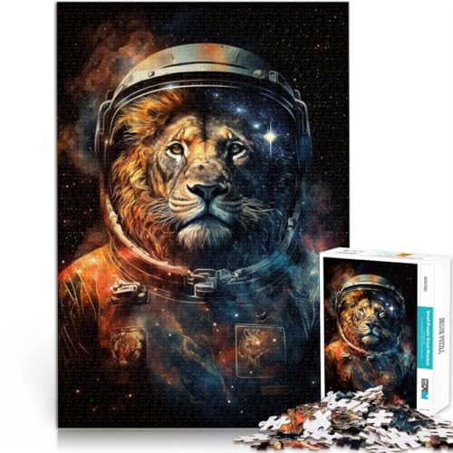Puzzle für Erwachsene 1000 Teile Astronautenkunst Löwe pädagogische Herausforderung Lernspiel für Geburtstag Weihnachten 50x75cm Puzzle für Erwachsene 1000 Teile Astronautenkunst Löwe pädagogische Herausforderung Lernspiel für Geburtstag Weihnachten 50x75cm von BBVNFLIR