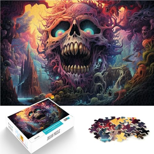 Puzzle mit 1000 Teilen für Erwachsene Dämonen-Denkspiel jedes Teil ist einzigartig – anspruchsvolles Familienspiel für Teenager ab 14 Jahren 50x75cm von BBVNFLIR