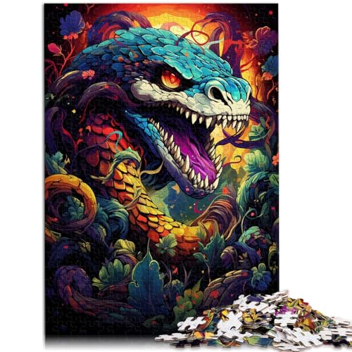 Puzzle für Erwachsene 1000 Teile „Smaragdsee-Schlange“ anspruchsvolles Spiel EIN Kunstwerk für Teenager ab 14 Jahren 50x75cm von BBVNFLIR
