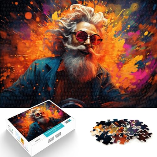 Puzzle für Erwachsene 1000 Teile Alter Mann Malt Lernspielzeug ganze Familie ab 14 Jahren 26x38cm von BBVNFLIR