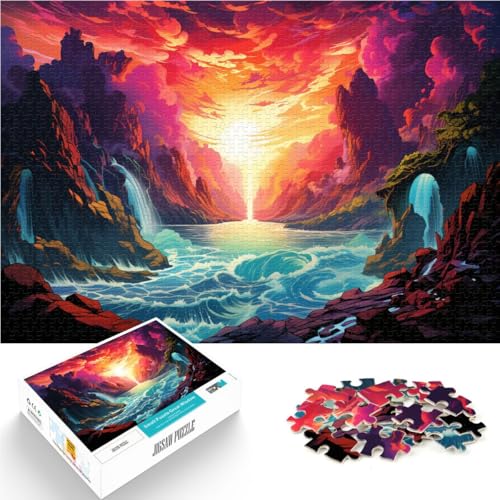 Puzzle für Erwachsene 1000 Teile Amazon-Wasserfall Denkspiel Familienspiel Stressabbau schwierige Herausforderung 50x75cm Puzzle für Erwachsene 1000 Teile Amazon-Wasserfall Denkspiel Familienspiel Stressabbau schwierige Herausforderung 50x75cm von BBVNFLIR