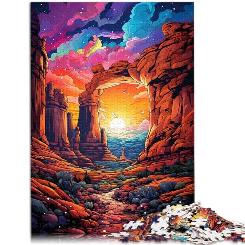 Puzzle für Erwachsene 1000 Teile Arches Utah anspruchsvolles Spiel Geschenke ganze Familie 26x38cm von BBVNFLIR